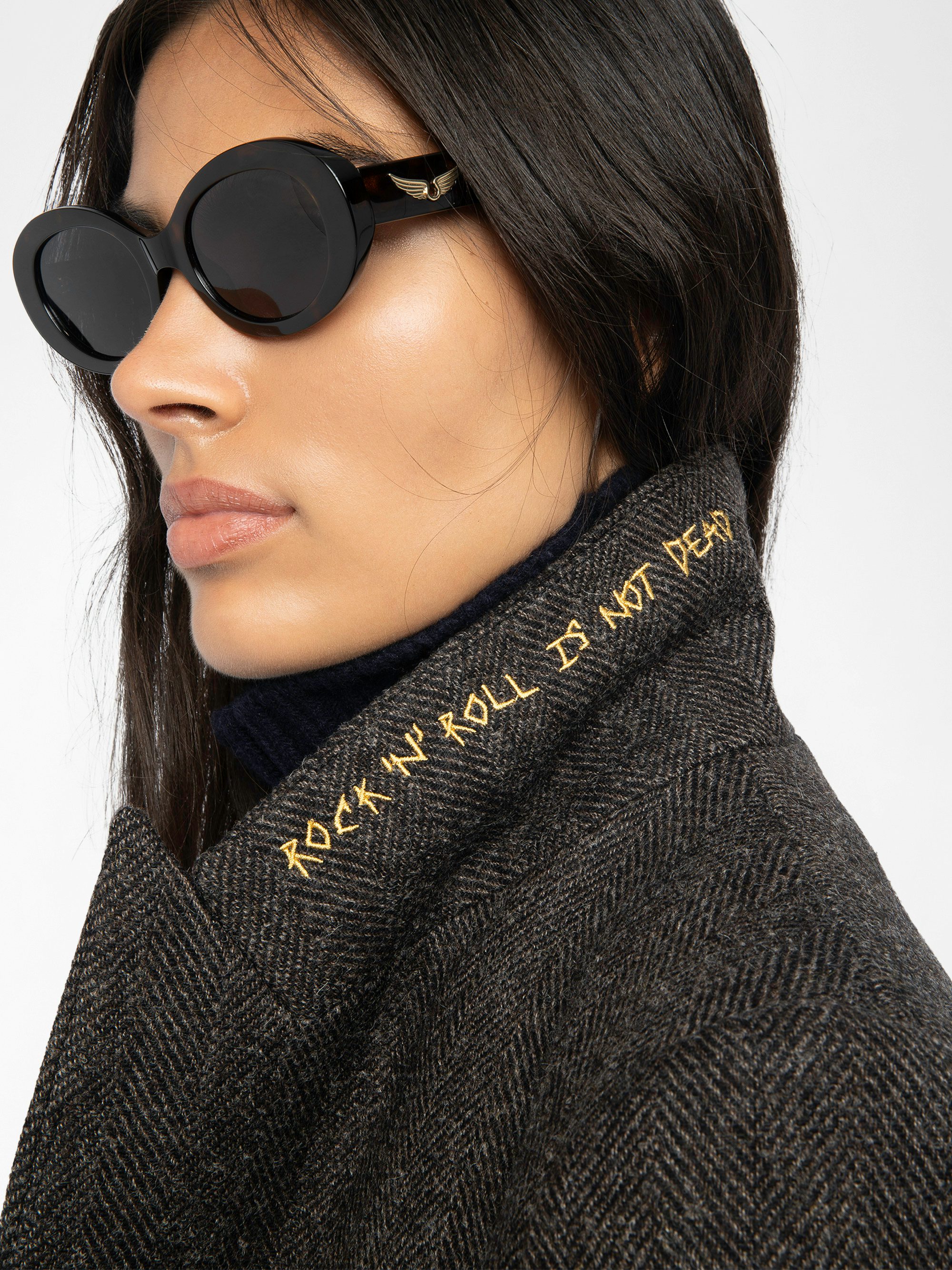 Miew Coat - Peacoat-style coat in wool blend, double-breasted buttoned closure and long sleeves.